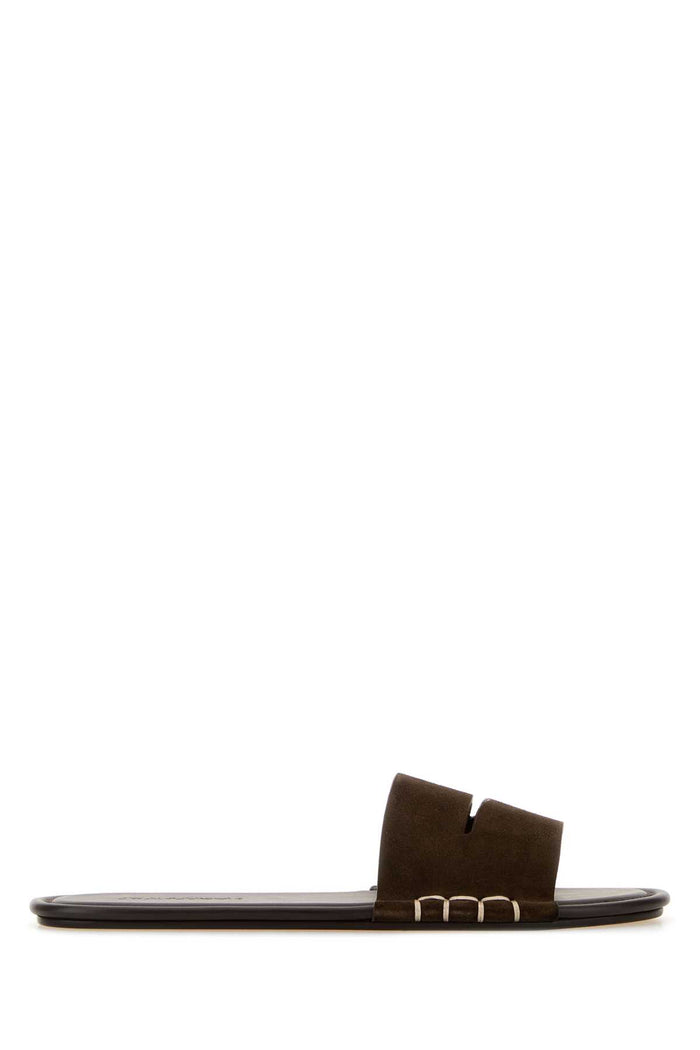 Loafer Slide W Brown Slippers