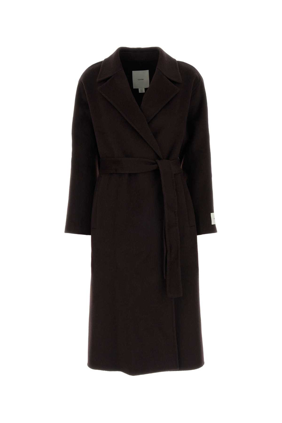 Calvin Klein Wool Exterior: 55% Wool 41% Polyester 4% Other fibers coat in brown