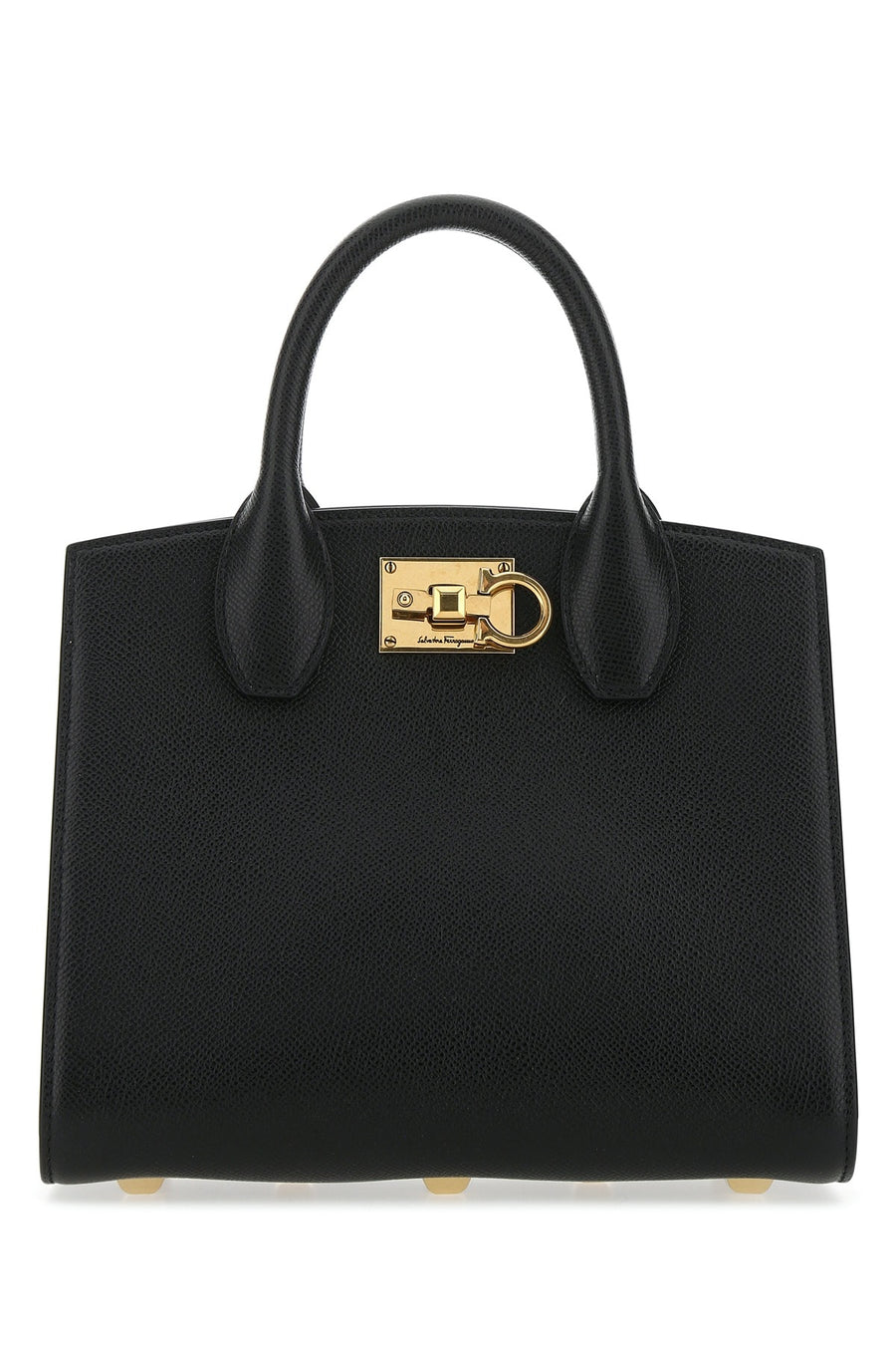 Ferragamo Nerobonbon 100% Calf leather with lamb lining shoulder bag in black