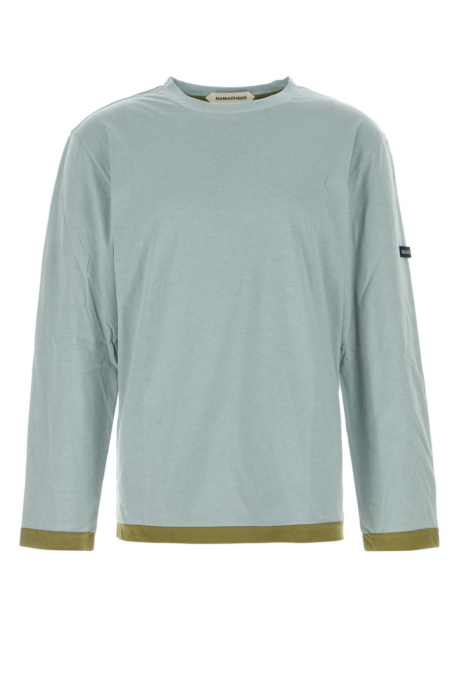 Namacheko Long 100% Cotton t-shirt in blue