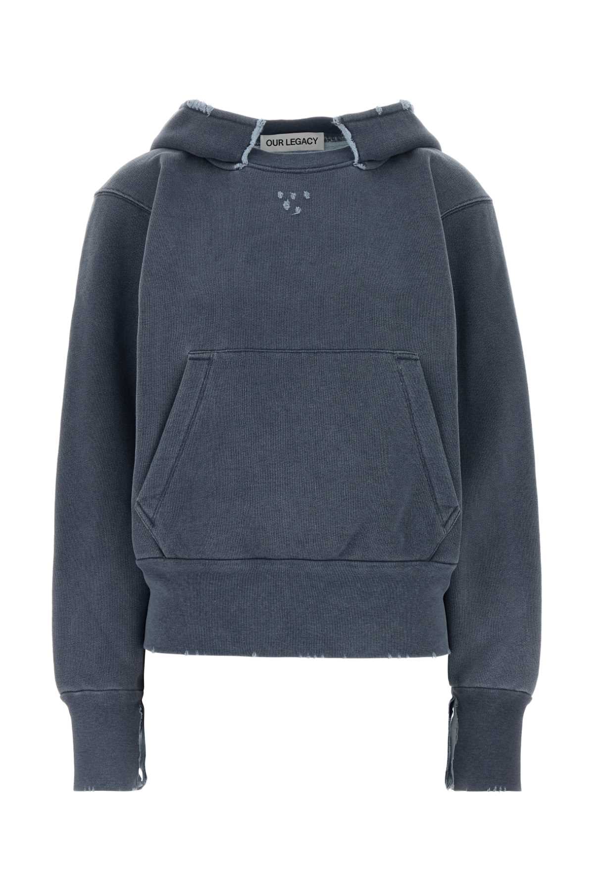 Air Force Blue Cotton Sweatshirt 1000 Points Print Exterior: Felpe
