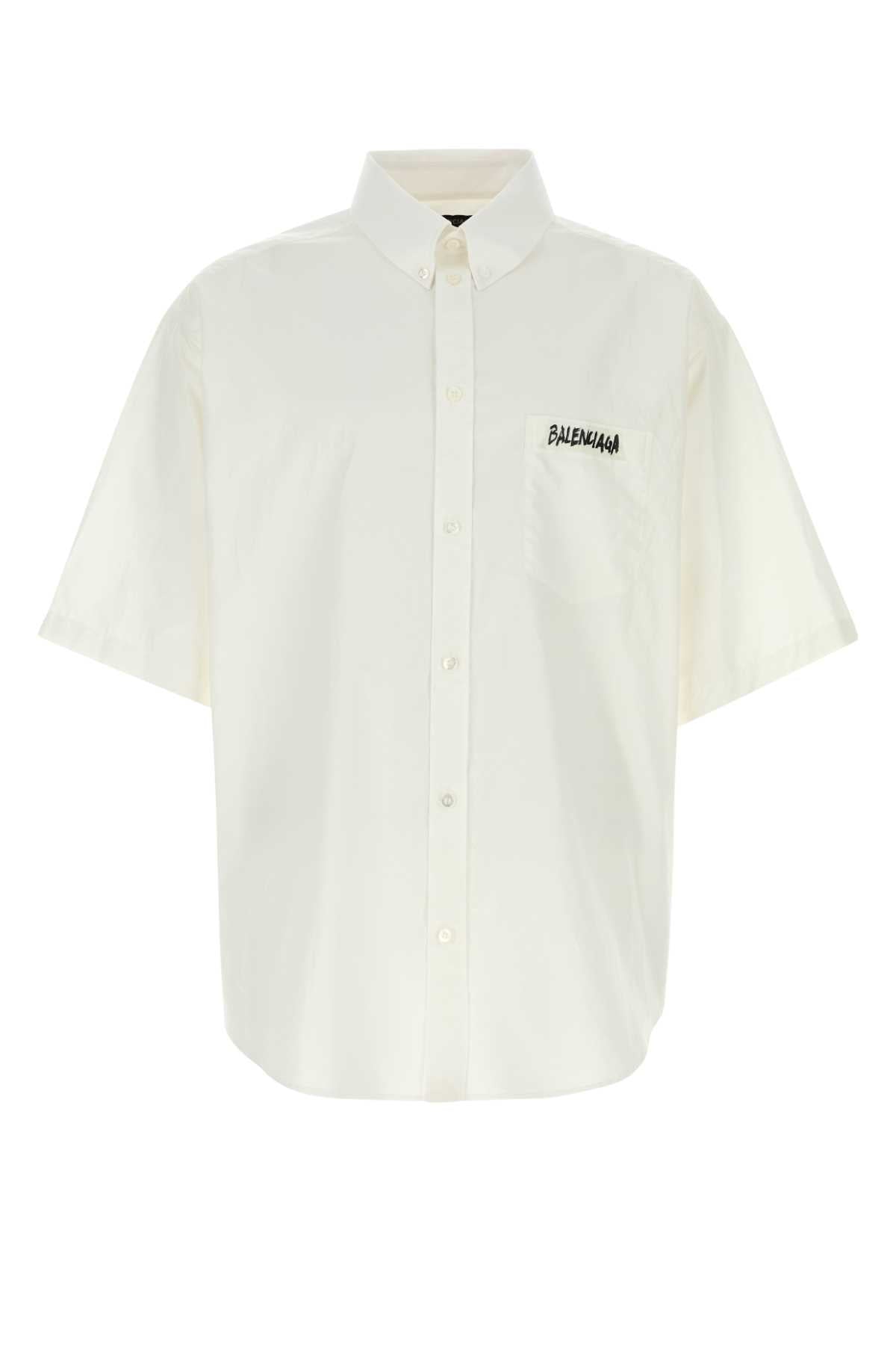 White T Cotton Camicie