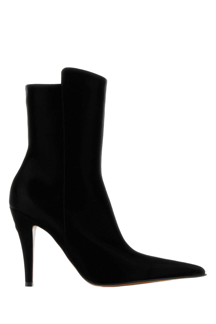 Black Fabric Birdee Ankle Boots Stivali
