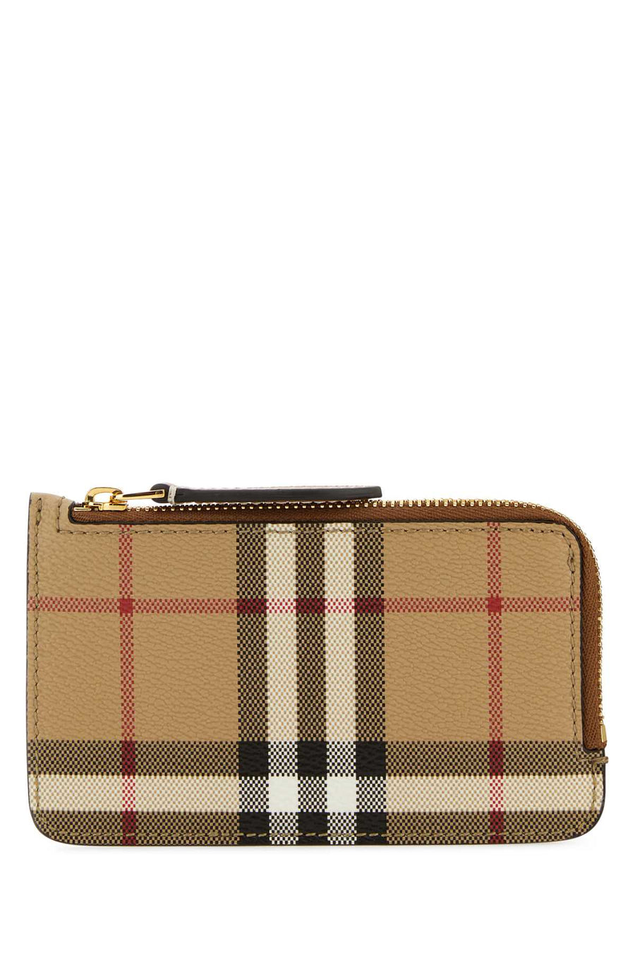 Burberry 69% polyurethane card case in beige