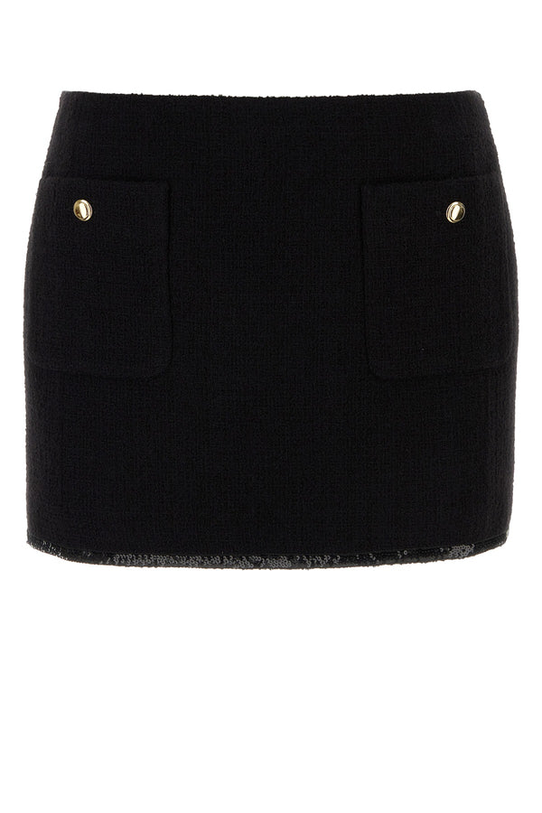 Miu Miu 96% Wool skirt in black
