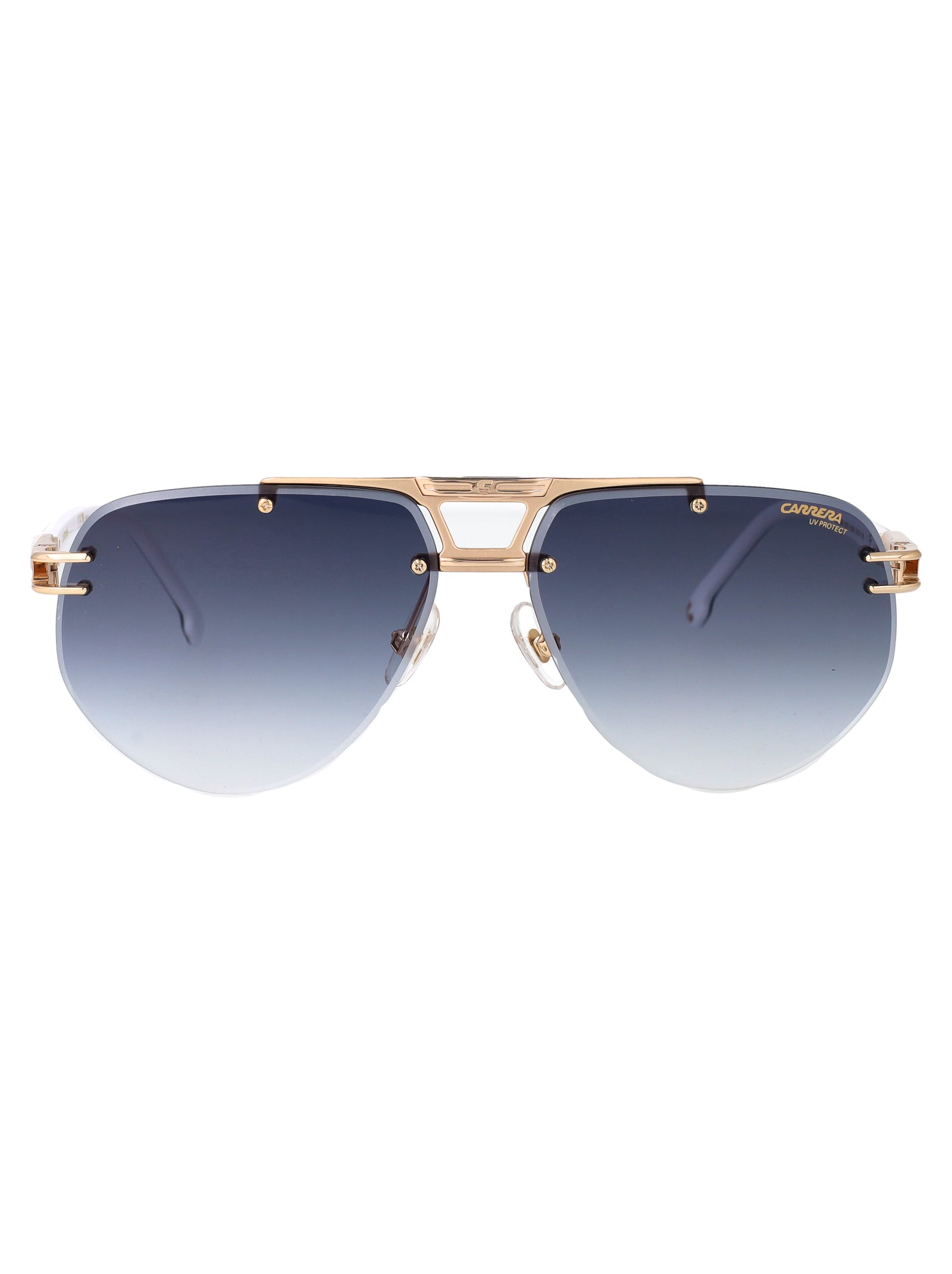 Carrera 1087-S 80s Black White Metal Sunglasses