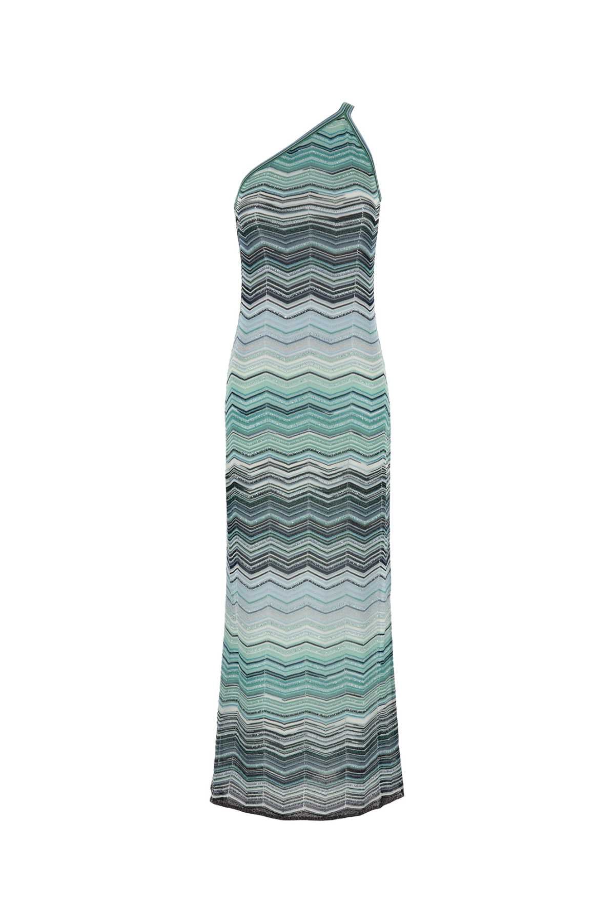 Embroidered Viscose Long Dress Turchese Vi Me Pa Abiti
