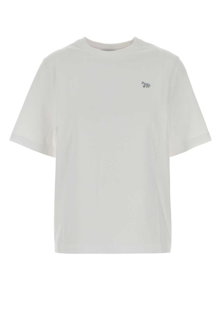 Maison Kitsune Comfort Exterior: 100% Organic cotton t-shirt in white