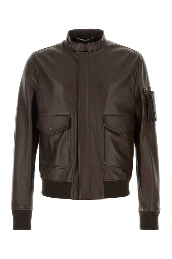 Dolce & Gabbana Exterior: 100% Lamb Lining: 100% Viscose jacket in brown