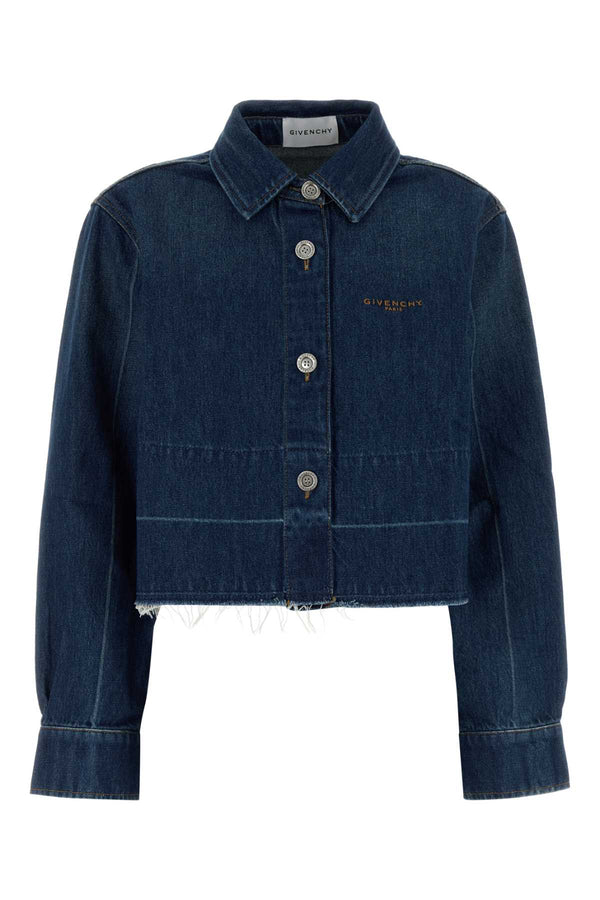 Givenchy Edge Cotton denim shirt in blue