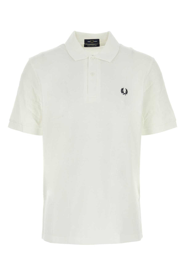 Fred Perry 100% Cotton polo shirt in white