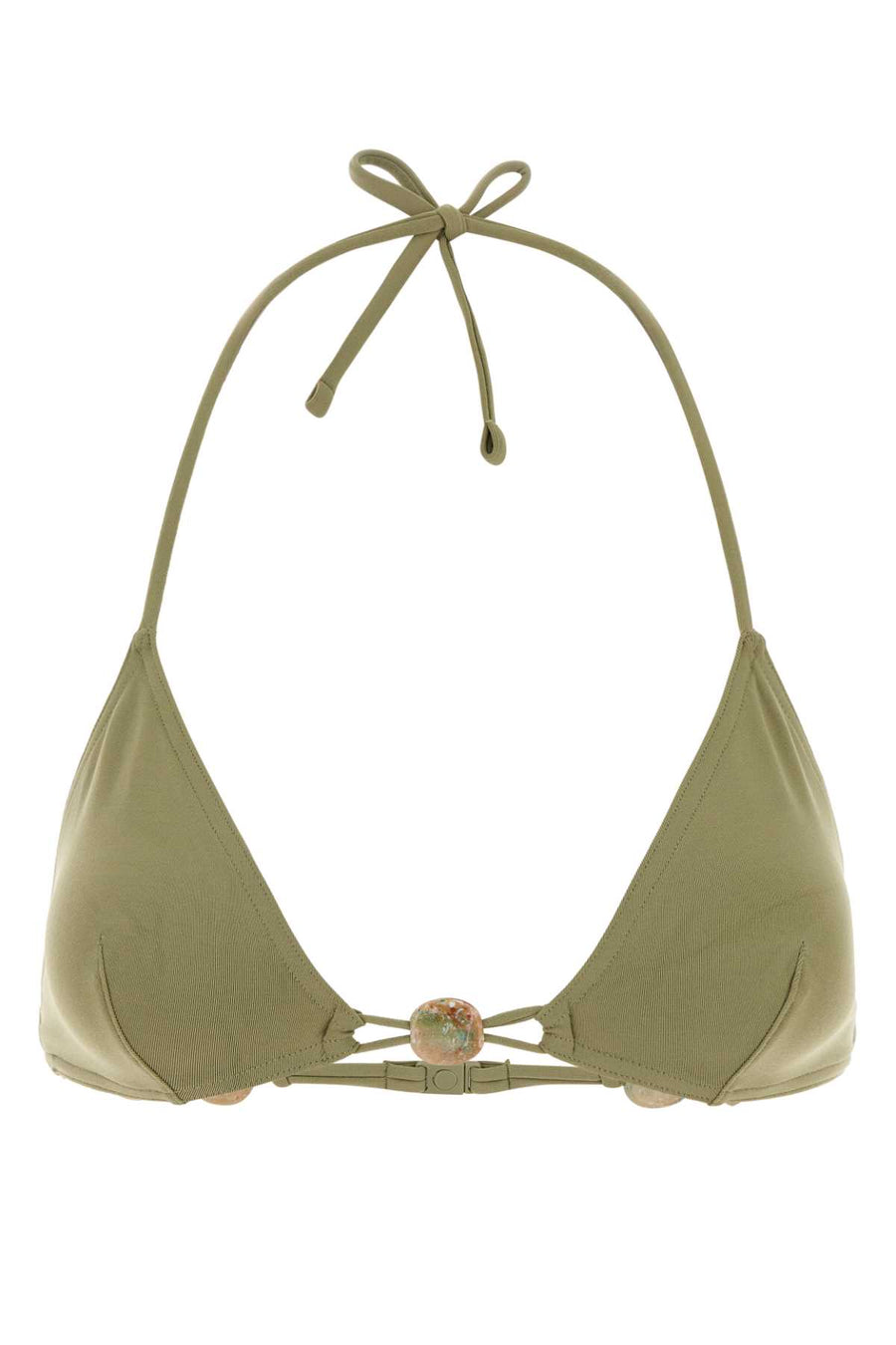 Eres 84% Nylon bikini top in green