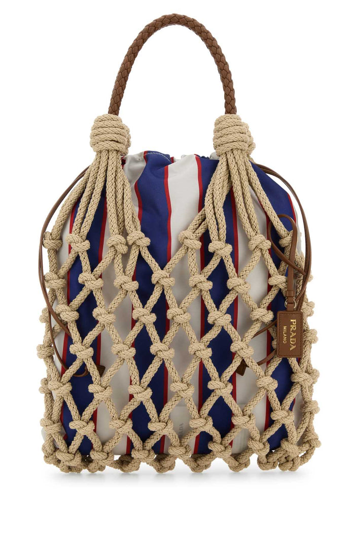 Beige Mesh Handbag Cordaroyal Co-agnello Borse A Mano