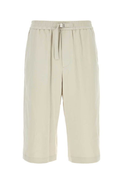 AMI Paris Shorts Bermuda Shorts — Beige