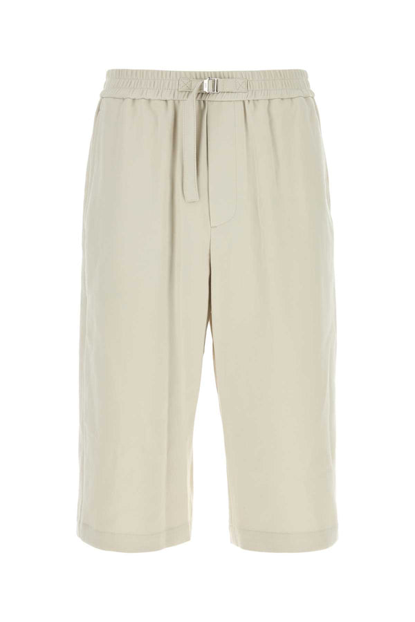 AMI Paris Shorts 100% Cotton bermuda shorts in beige