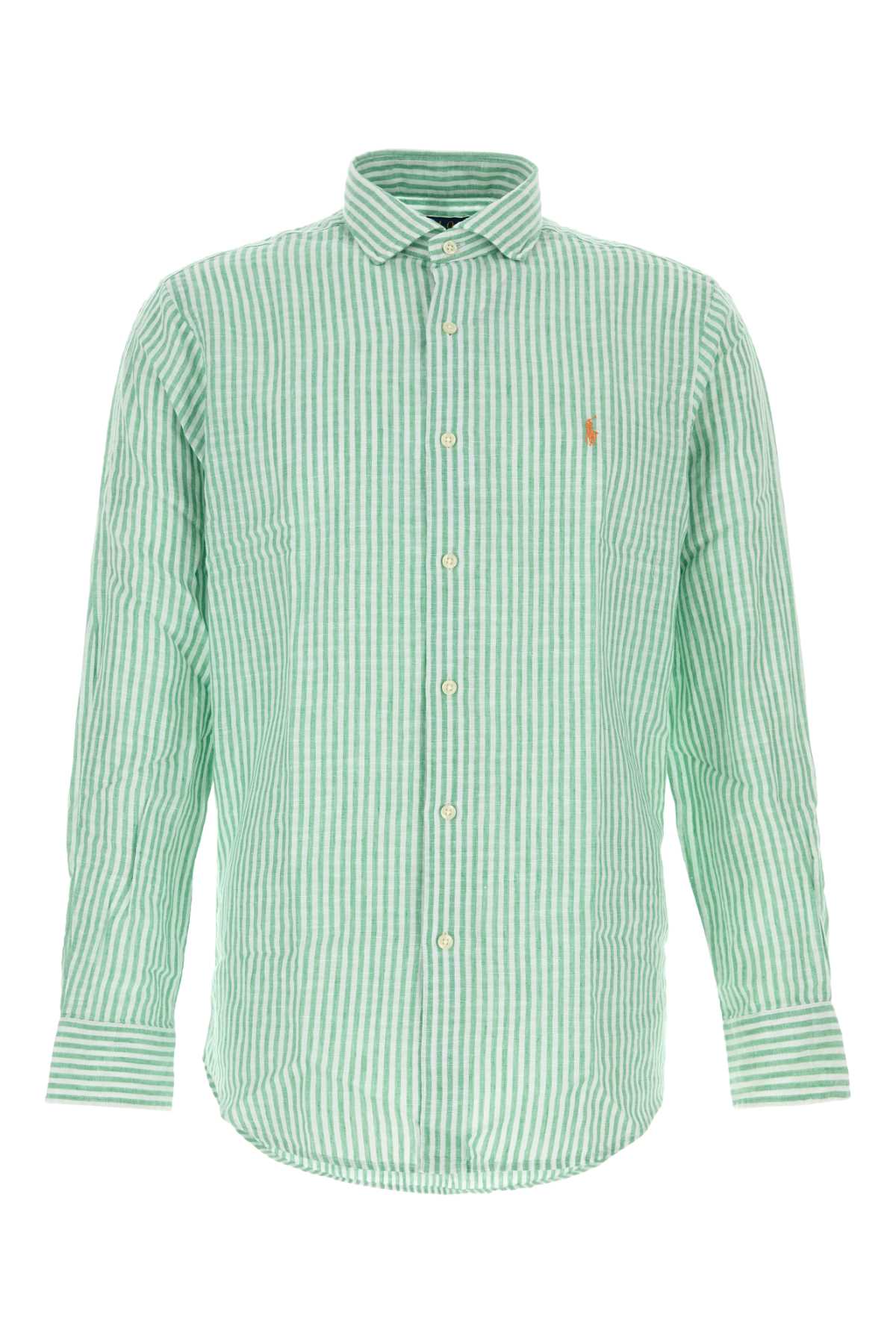 7232dgreenwhite Exterior: Linen Cotton Camicie
