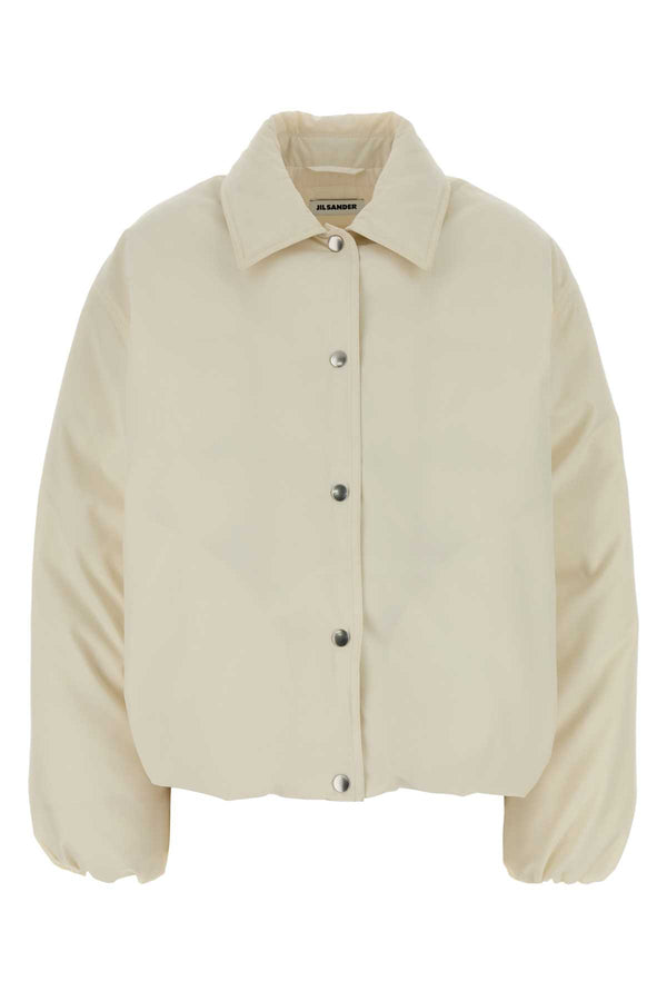 Jil Sander Exterior: 100% Polyester; Lining: 100% Polyester; Padding: 85% Down down jacket in beige