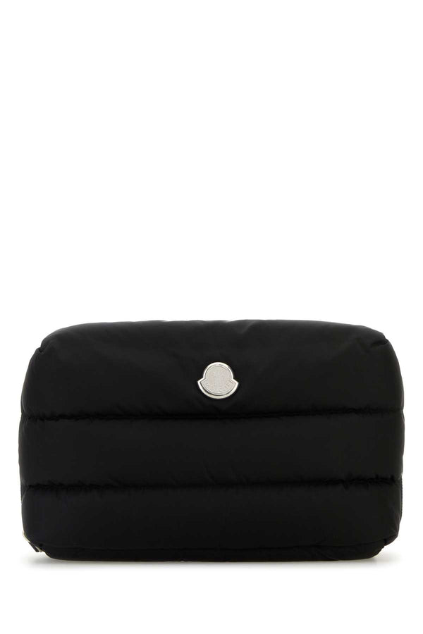 Moncler Beauty Exterior: 100% Nylon; Lining: 95% Cotton wallet in black