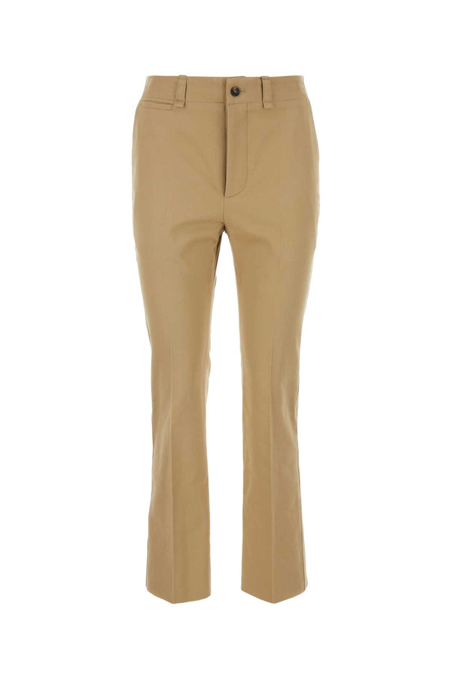 Saint Laurent Drill 100% Cotton trousers in beige