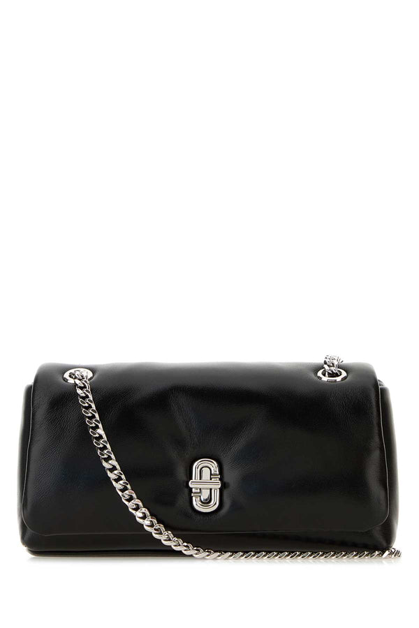 Marc Jacobs Chain Exterior: 100% Leather. Lining: 100% Leather. Finishing: Silver metal shoulder bag in black