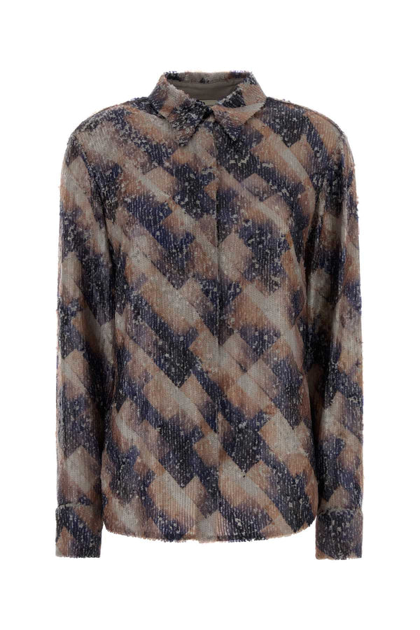 Dries Van Noten 100% Viscose shirt in taupe