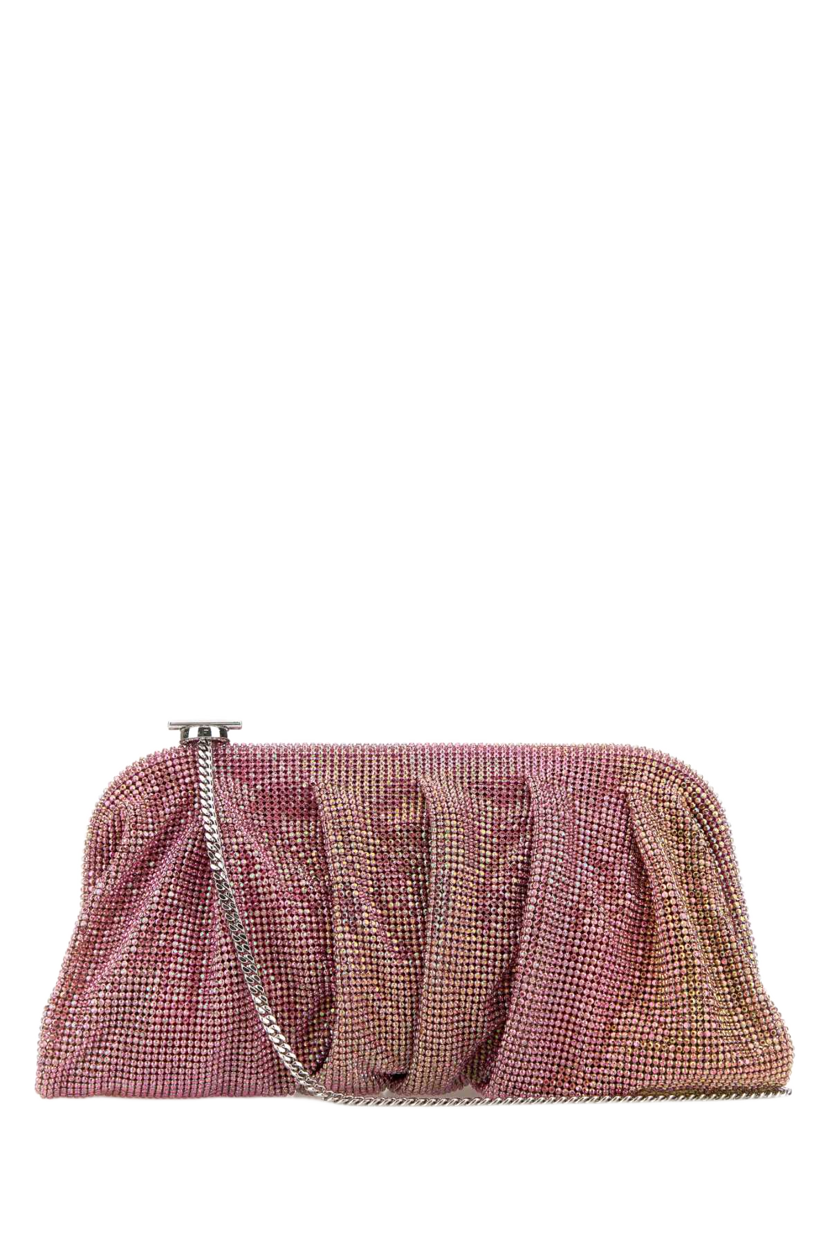 Embellished Fabric Large Venus Clutch Roseflambe