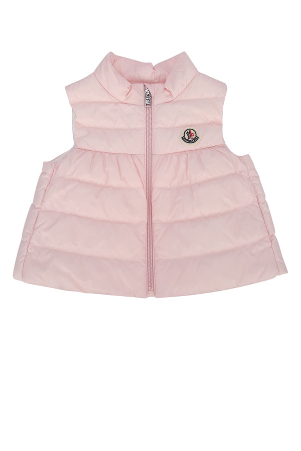 Moncler Jr Jacket Collar: 100% Polyamide/Nylon; Outer: 100% Polyamide/Nylon down vest in pink
