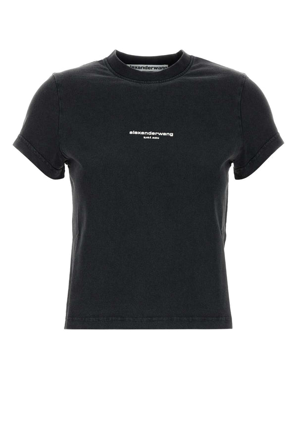 Alexander Wang Exterior: 100% Cotton t-shirt in black