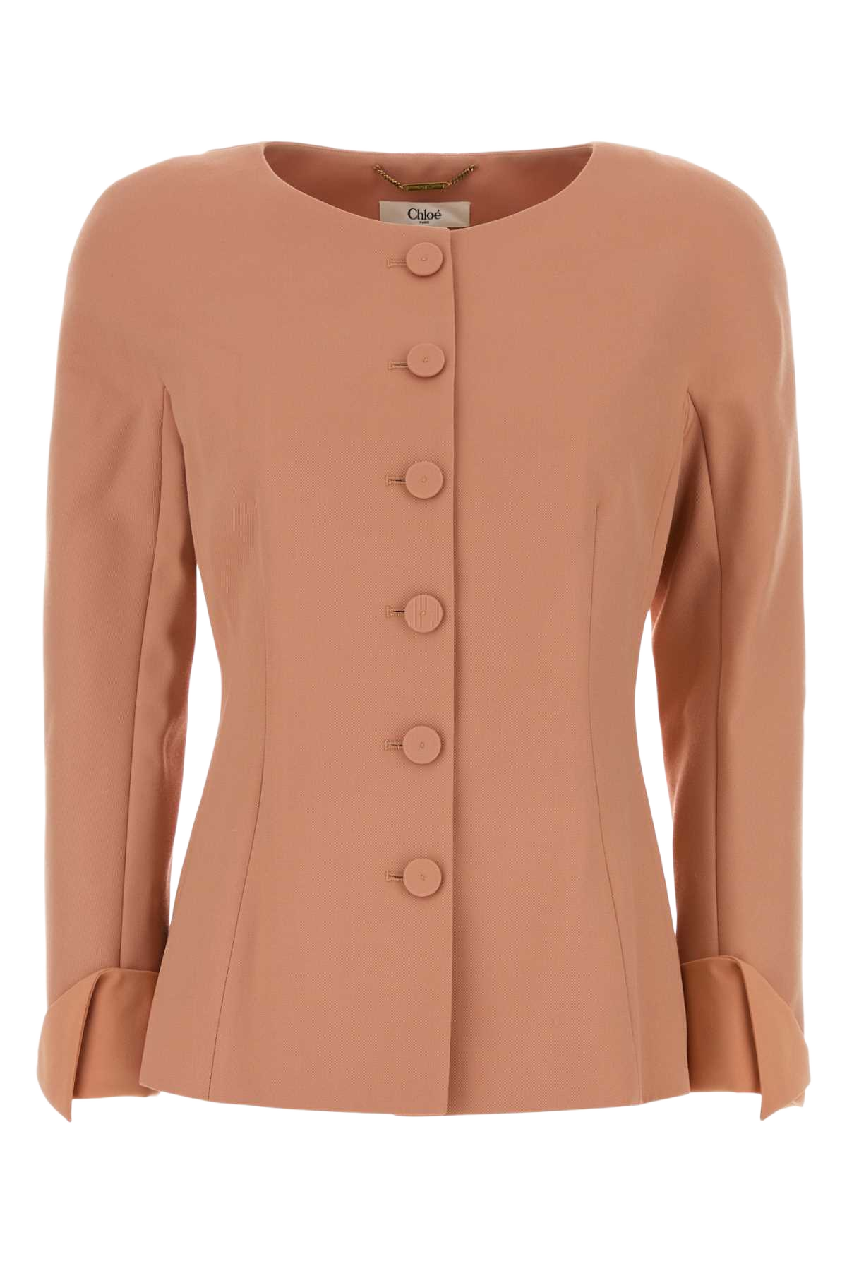 Antiqued Pink Wool Blazer Blushypink Giacche E Gilet