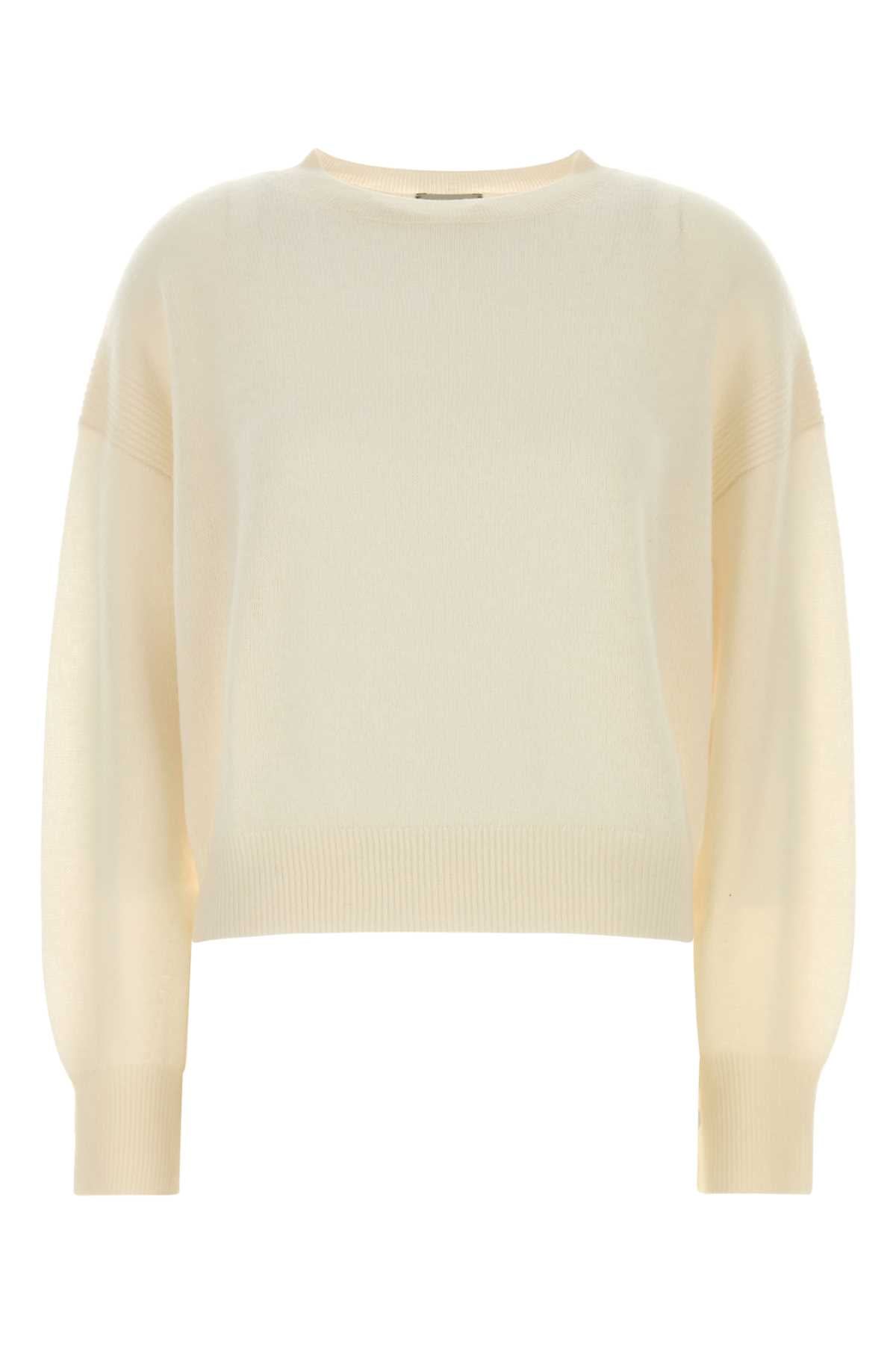 White Cashmere Modena Sweater Exterior: Organic Maglieria