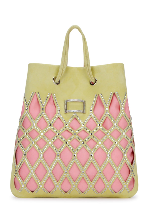 Roger Vivier Leather tote bag in yellow