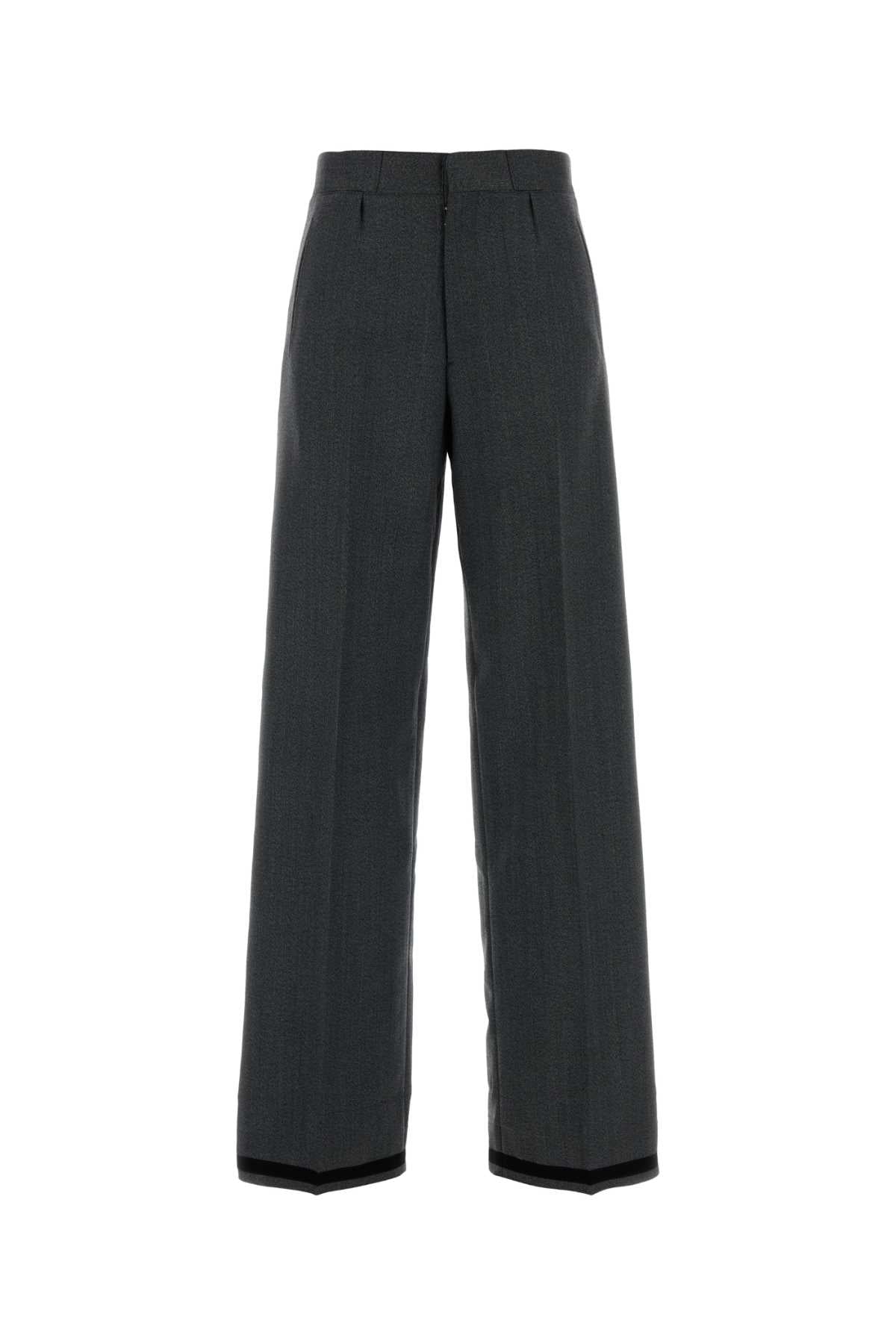 Pants Anthracite Exterior: Wool Polyester Pantaloni