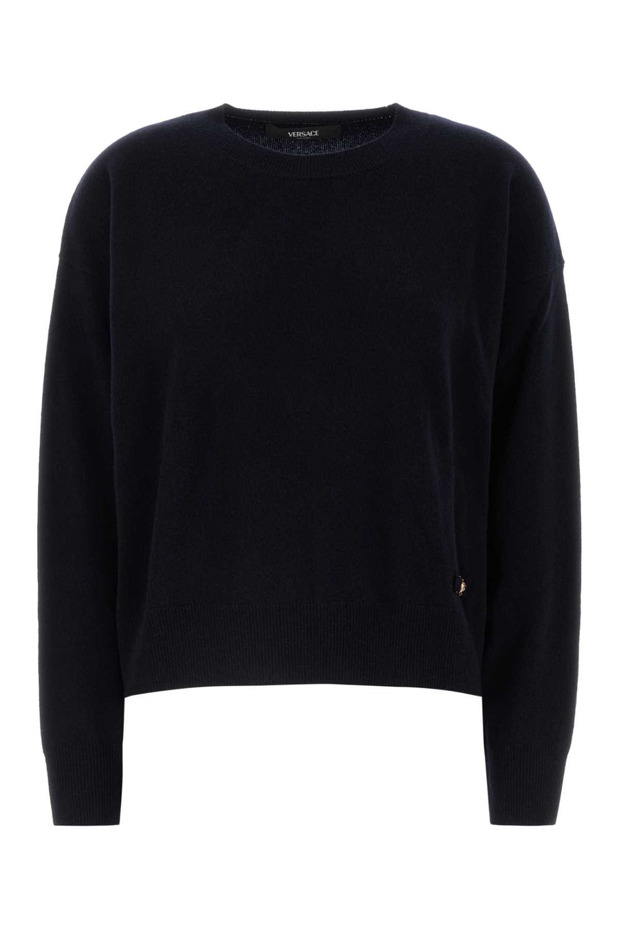 Versace 69% Virgin wool sweater in navy