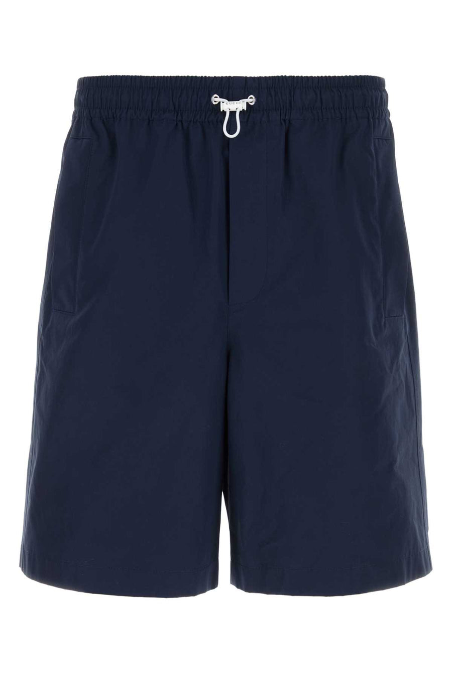 Gucci Piping 100% Cotton bermuda shorts in navy