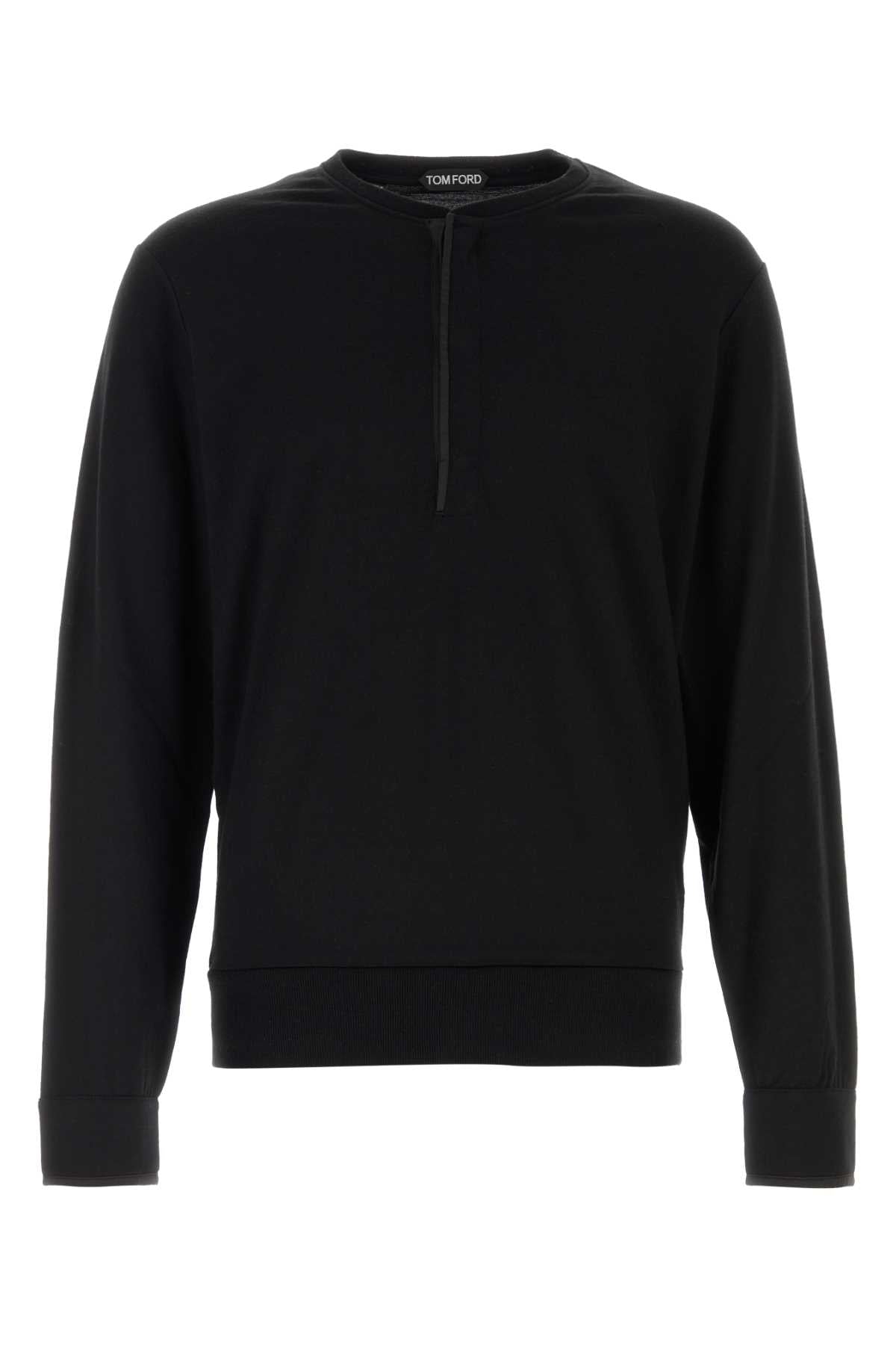 Black Exterior: Wool Silk Cashmere Maglieria
