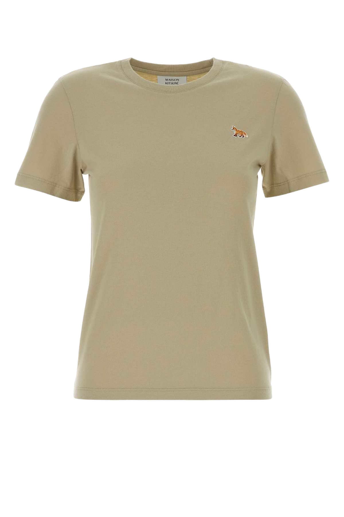 Beige Cotton T-Shirt Tealeaf