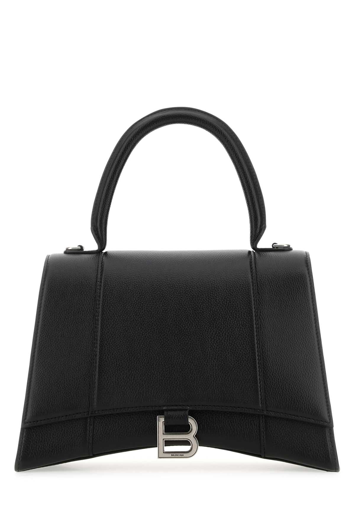 Black Leather Hourglass Handbag 1000 Borse A Mano