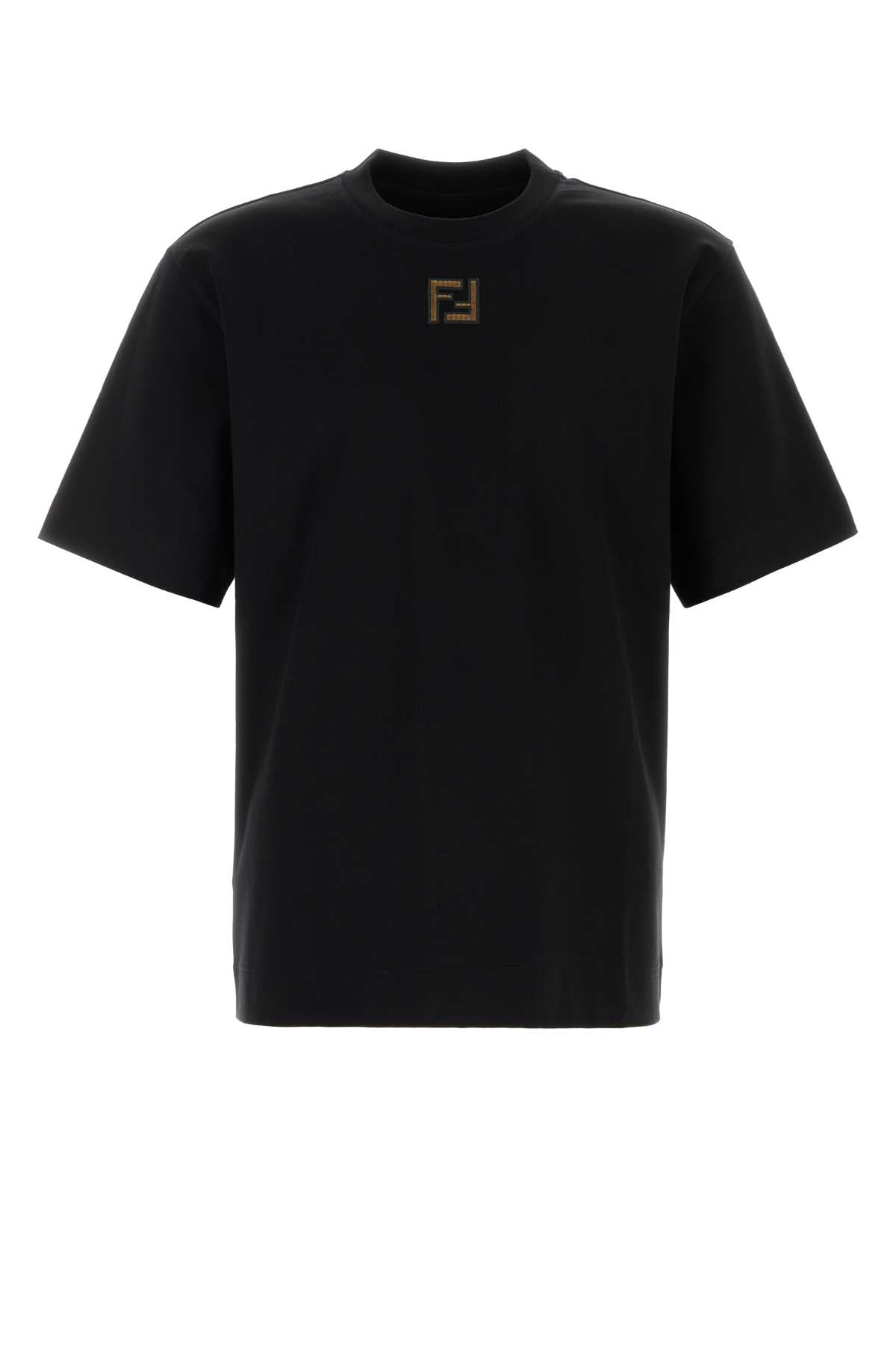 Nero+nocciola Exterior: Cotton T-shirt