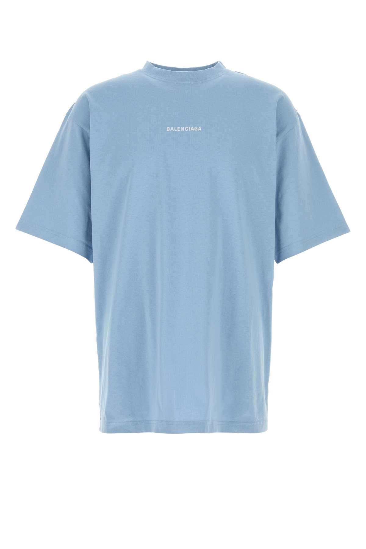 Light Blue/white T Cotton T-shirt