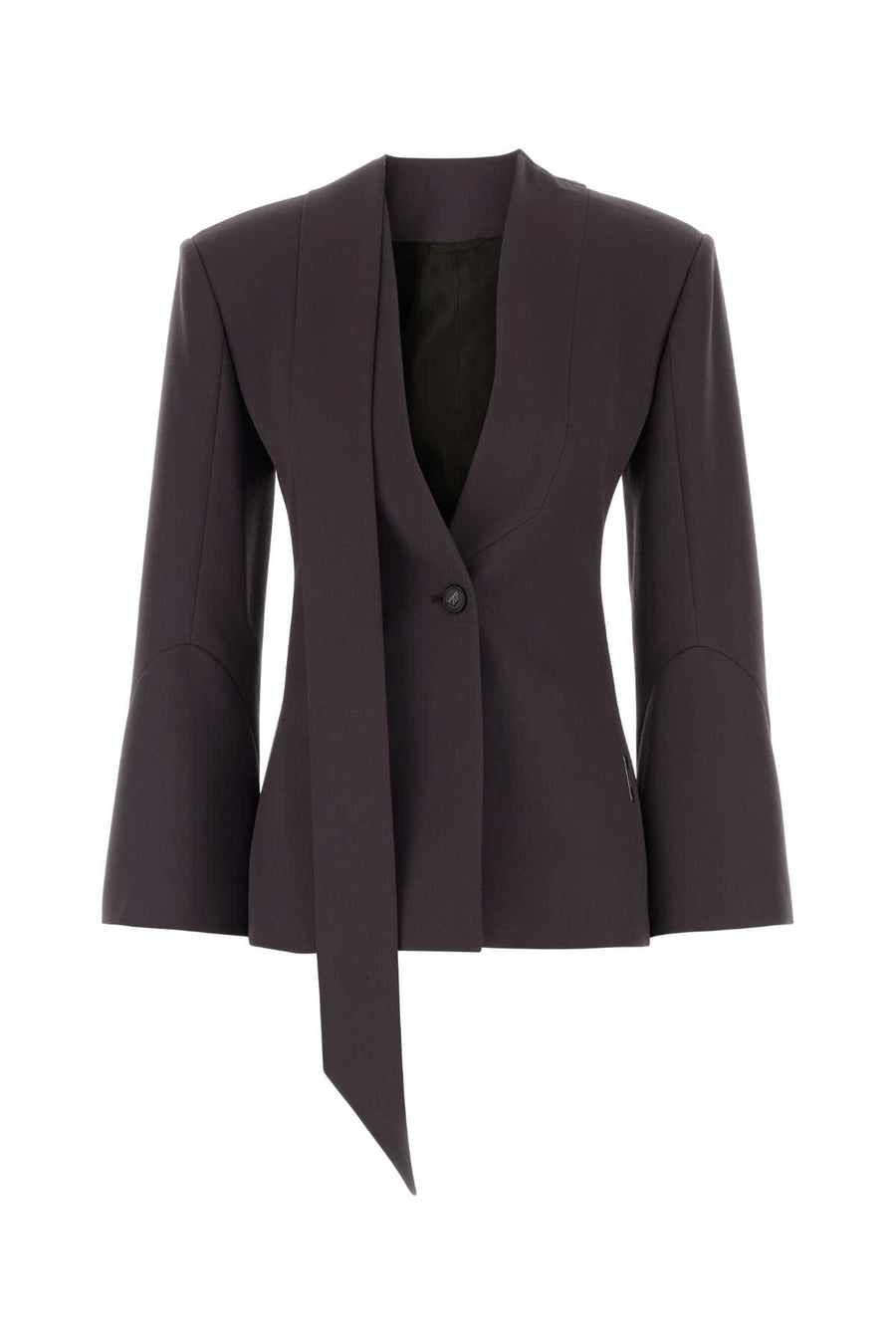 Plum Wool Blazer Violet Giacche E Gilet