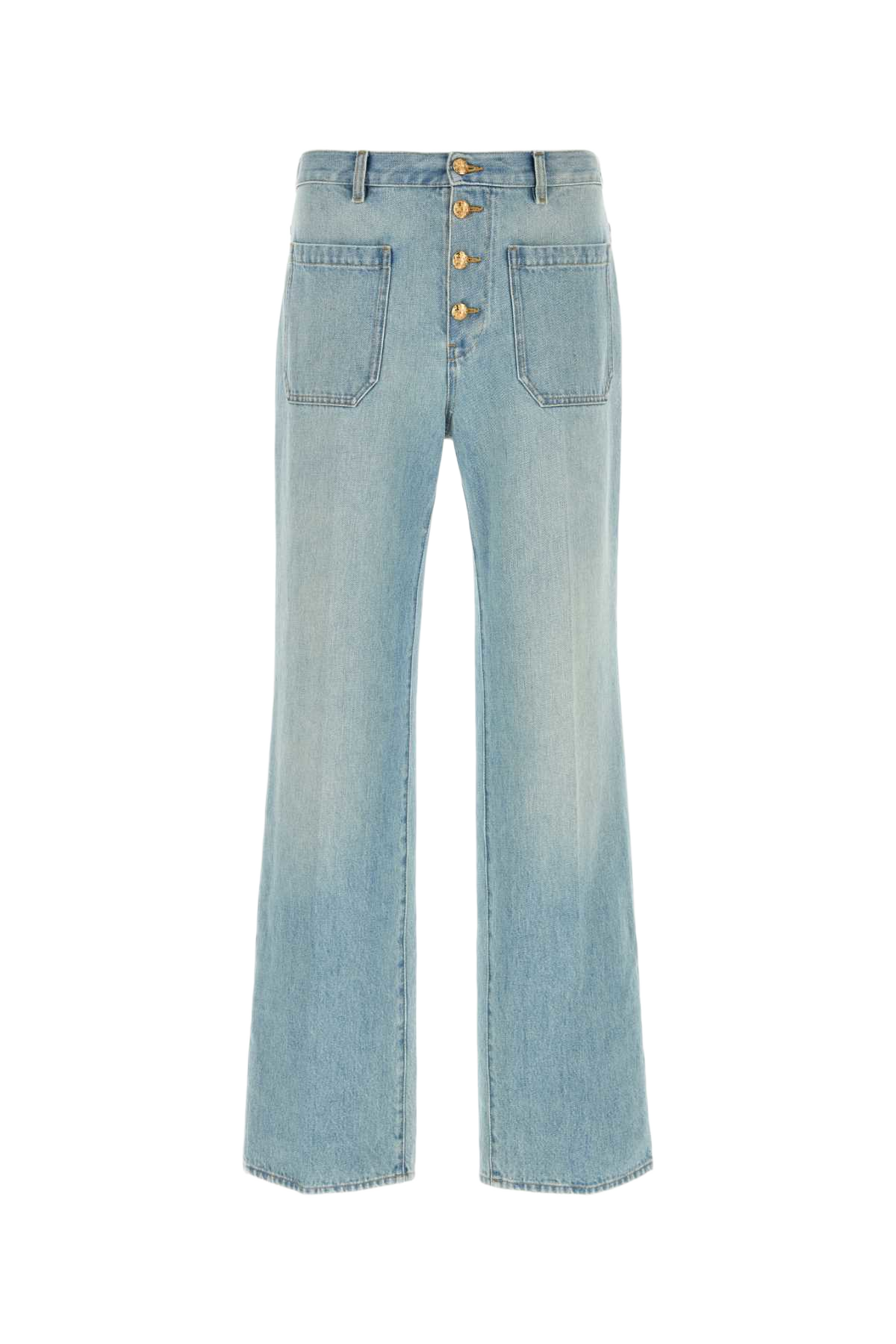 Denim Jeans Denimlavdirtybluchiaro Cotton