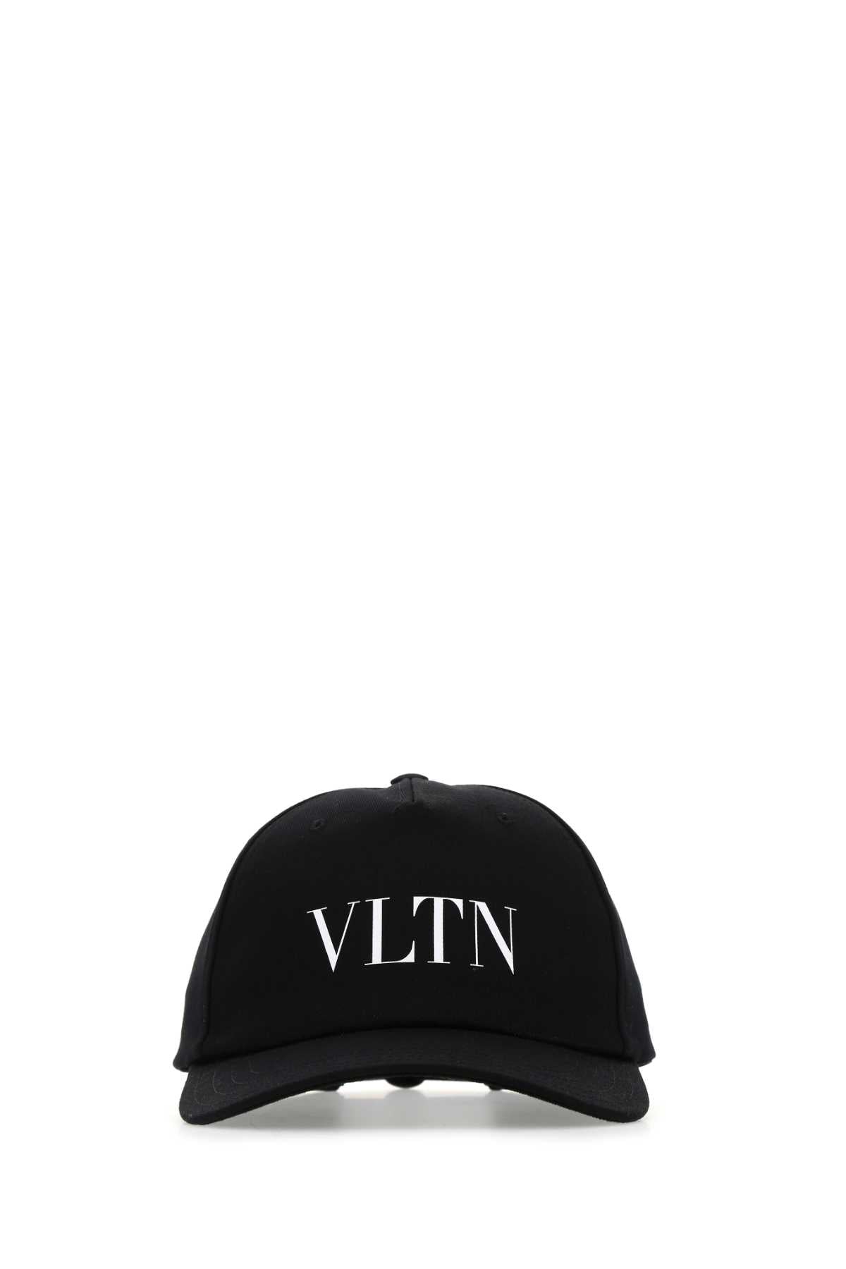 Black Gabardine Baseball Cap Nerobianco Cappelli