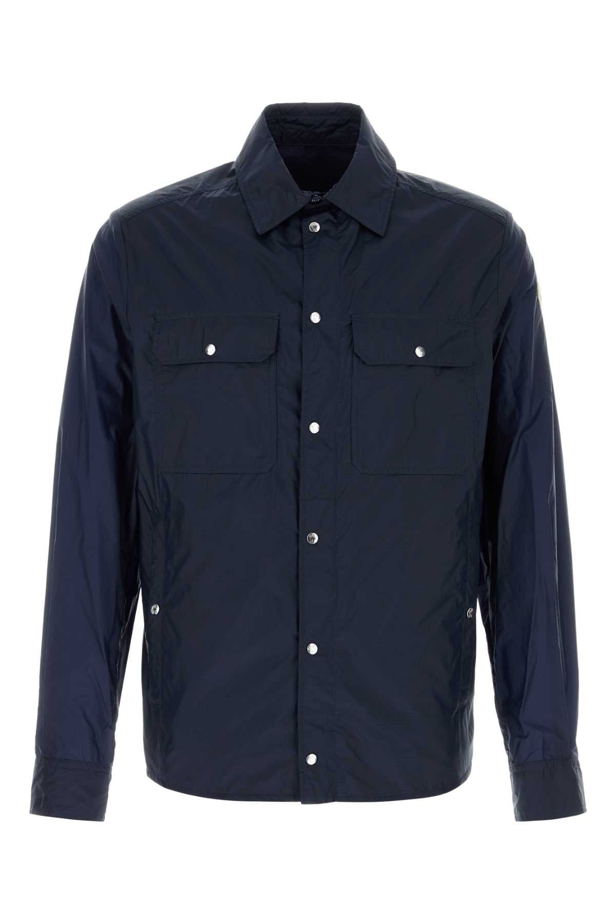 Navy Blue Nylon Shirt 742 Exterior: Camicie