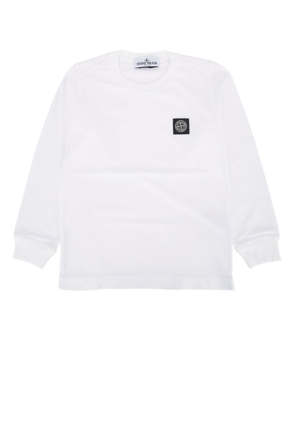 Stone Island Kids 100% Cotton t-shirt in white