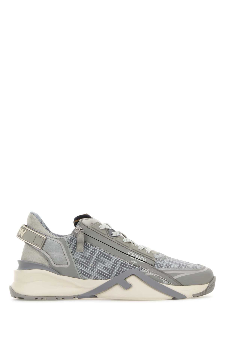 Fendi Exterior: 100% Fabric; Interior: 100% Fabric; Sole: Rubber sneaker in gray