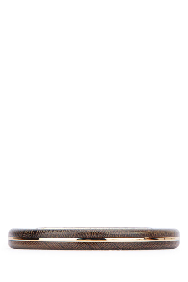 Le Bracelet Rond Goldbrown Principal:aluminium Wood Bracciali