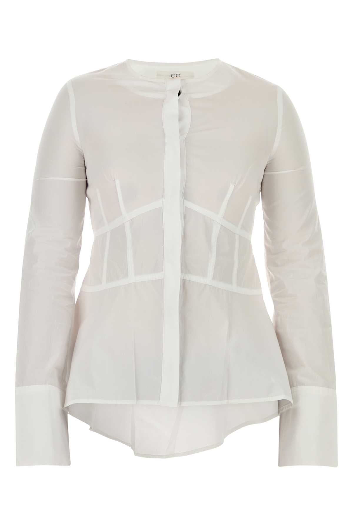 White Poplin Shirt Exterior: Cotton Silk Camicie