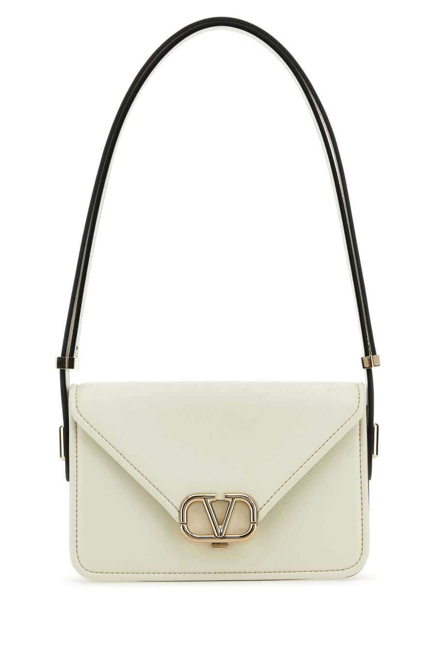 Valentino Garavani Exterior: 100% Leather; Lining: 100% Leather; Finishing: Platinum shoulder bag in white