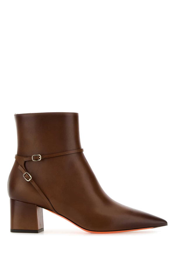 Santoni Exterior: 100% Leather ankle boot in brown