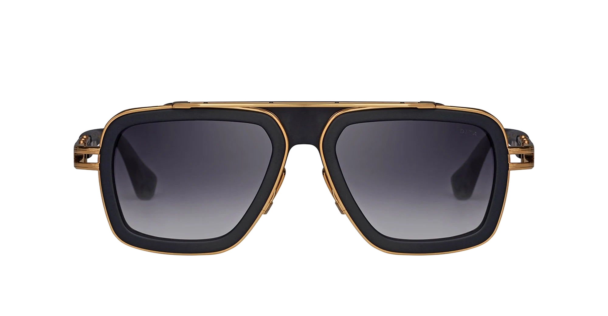 Lxn-Evo - Matte Black Yellow Gold Nd Titanium Sunglasses